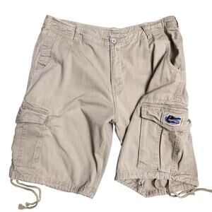Mens JOE COLLEGE Sz XL/36 Florida Gators Khaki Cargo Shorts 11” Inseam